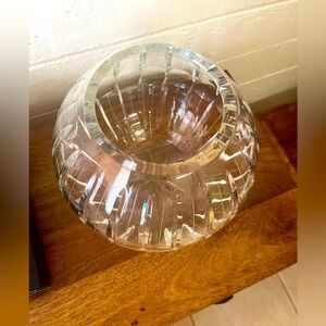 10” diameter Crystal quartz vase/bowl… beautifully carved